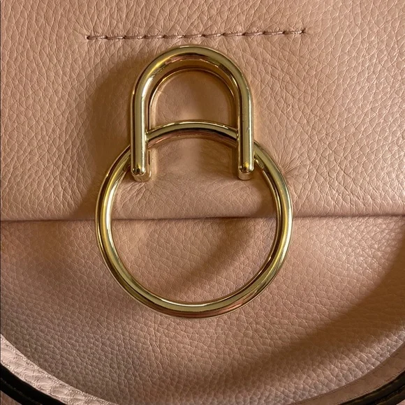 Vince Camuto Cameo Rose Leather Shoulder Bag with Gold Hardware - Picture 2 of 14